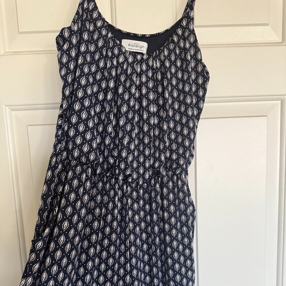 Kaileigh Navy Boho Print Romper – Size Small - Picture 1 of 3